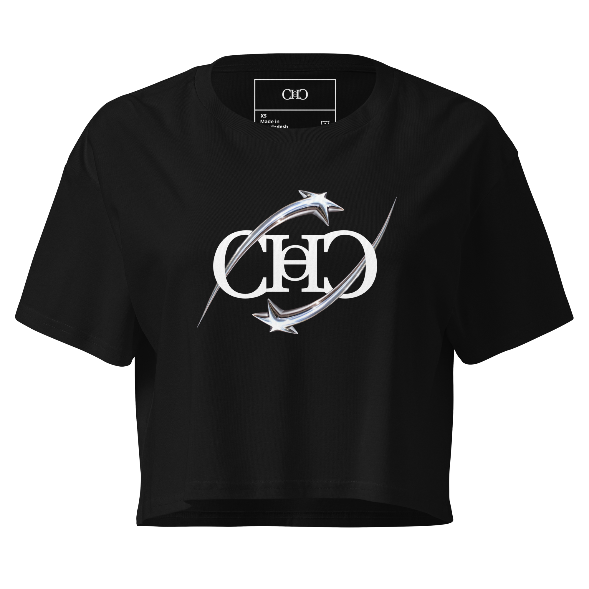 Stars Crop — Black front